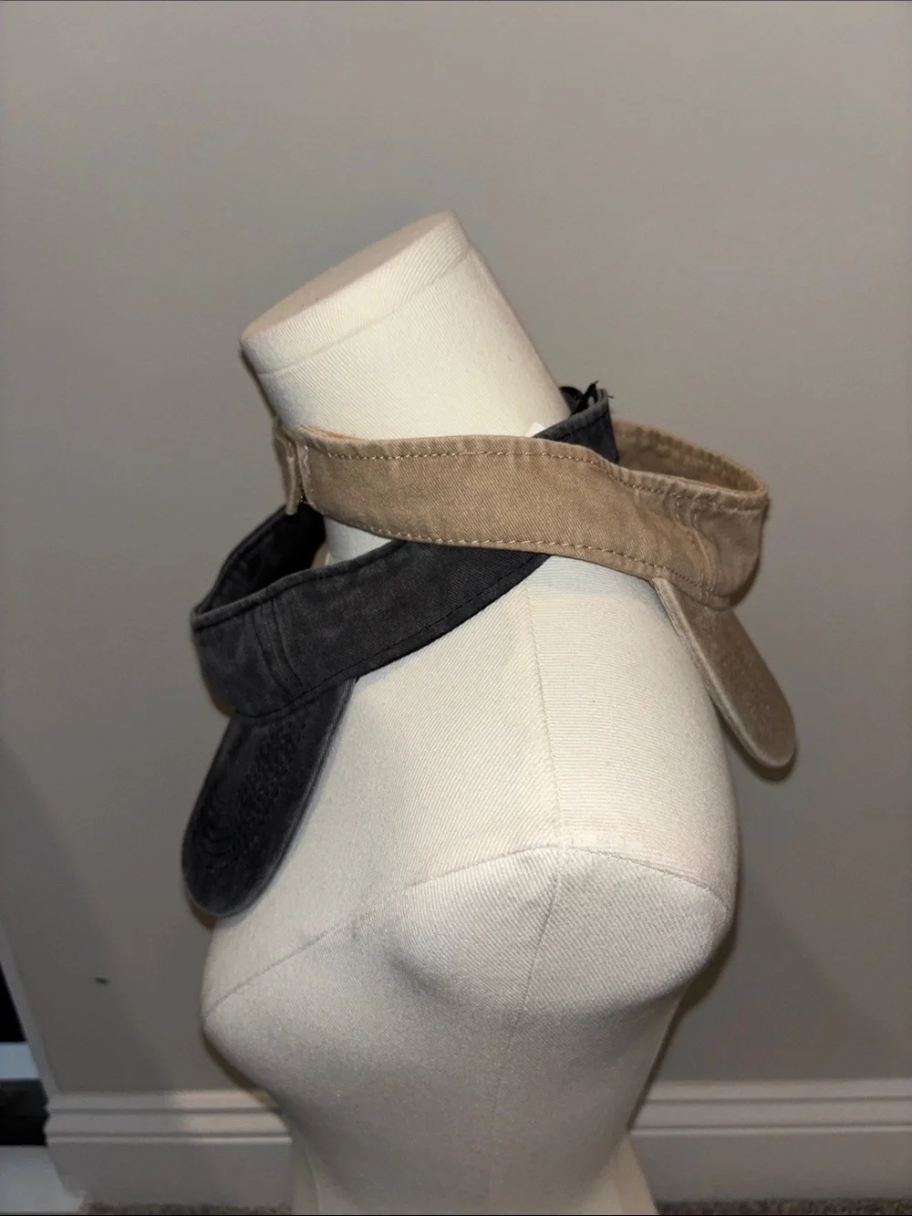 Two Sun Visor – Tan and Charcoal